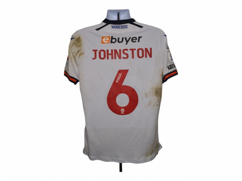 George Johnston's Bolton Wanderers Signed Match Worn Shirt, vs Northampton 