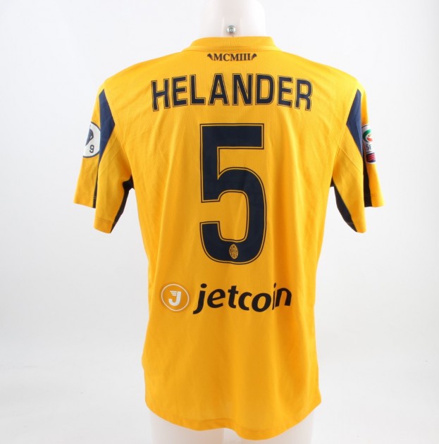 Helander match worn shirt, Hellas-Juventus 08/05 - last Toni match special patch