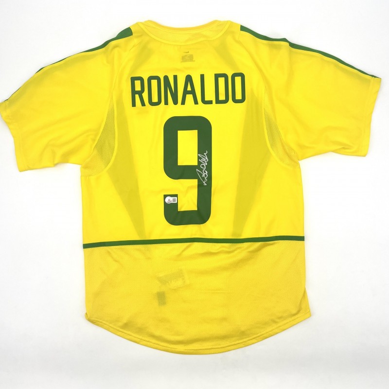 Ronaldo's Brazil 2002 World Cup Signed Shirt