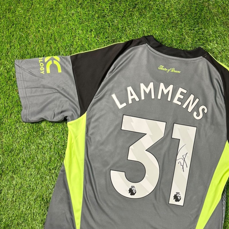 Senne Lammens Signed Manchester United 2025–26 Home Football Shirt COA
