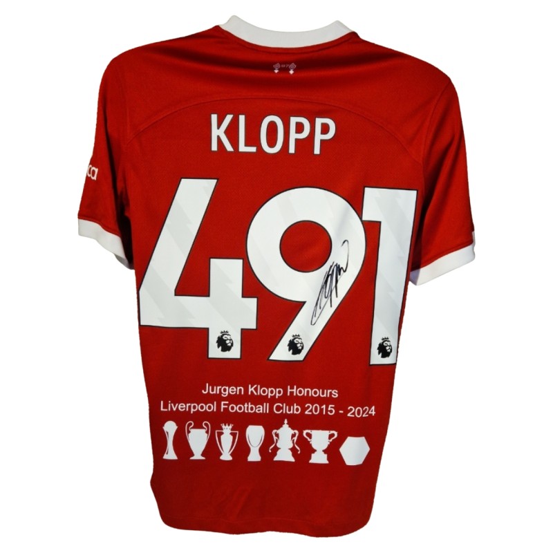 Jurgen Klopp Signed Liverpool 2023-24 Official Honors Football Shirt