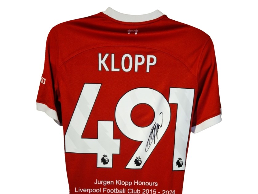 Jurgen Klopp Signed Liverpool 2023-24 Official Honors Football Shirt