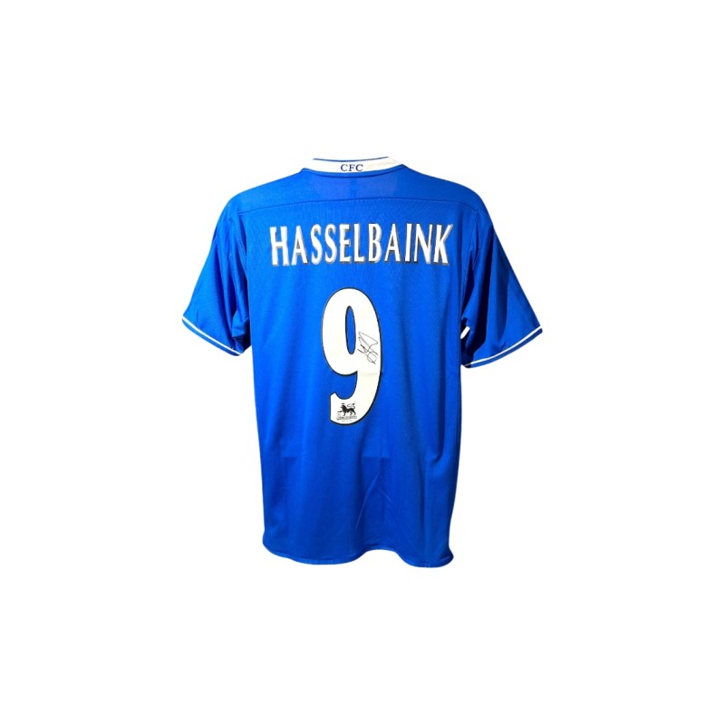 Maglia replica firmata di Jimmy Floyd Hasselbaink per il Chelsea 2003/05