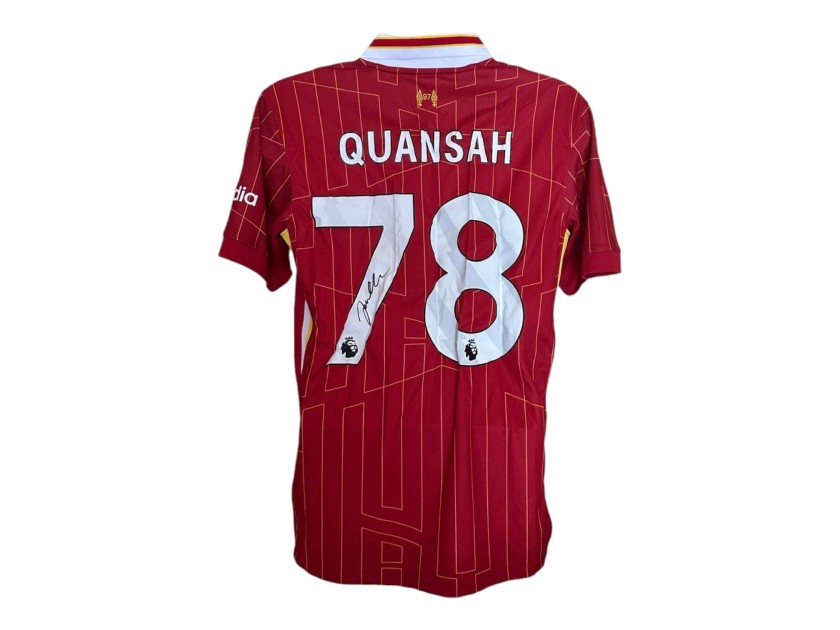 Jarell Quansah's Liverpool 2024/25 Signed Replica Shirt