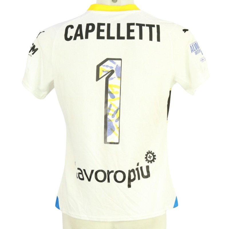 Capelletti's Unwashed Shirt, Parma vs Ravenna Women 2024 - Patch Always With Blue
