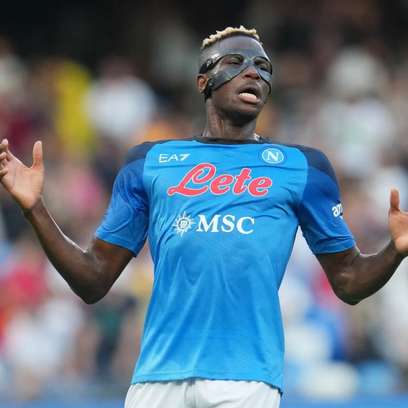Osimhen's Napoli Worn and Unwashed Shirt, 2022/23