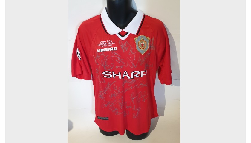 Manchester United 1999 Champions League Squad Signed Shirt