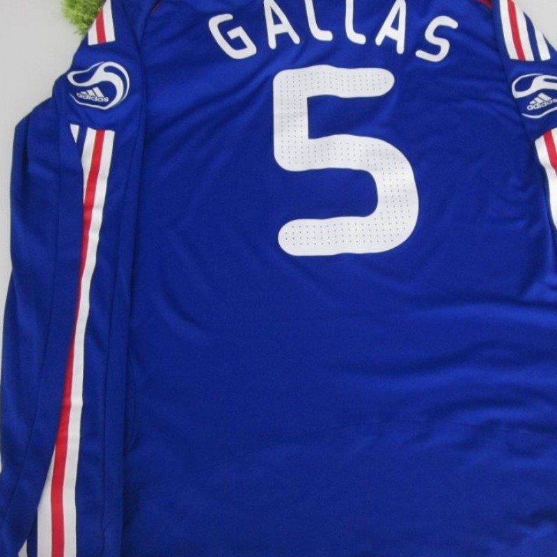 Gallas France match issued shirt, France-England 26/03/2008