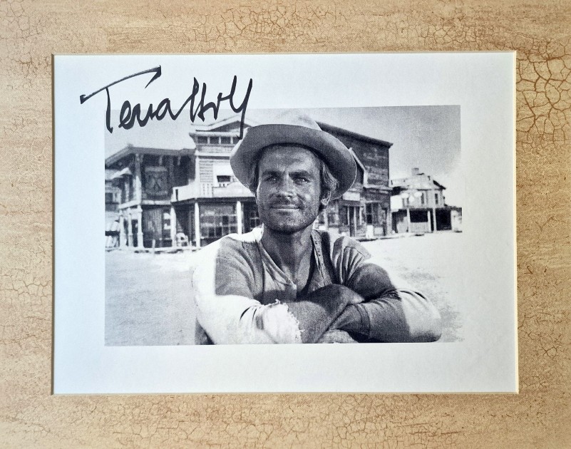 Photograph signed by Terence Hill