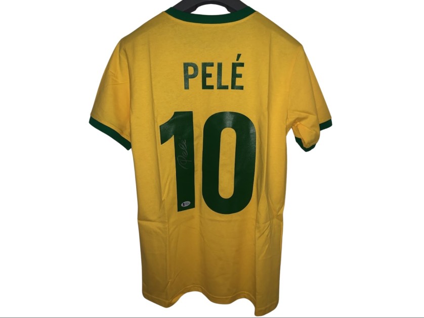 Pele Official Brazil Signed Shirt