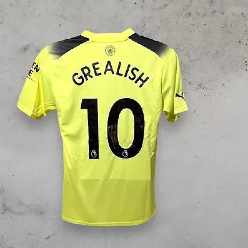 Jack Grealish's Manchester City 2022/23 Signed Official Third Shirt