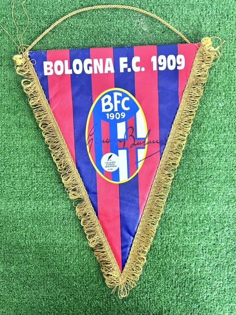 Bologna Official Pennant - Signed by Giacomo Bulgarelli