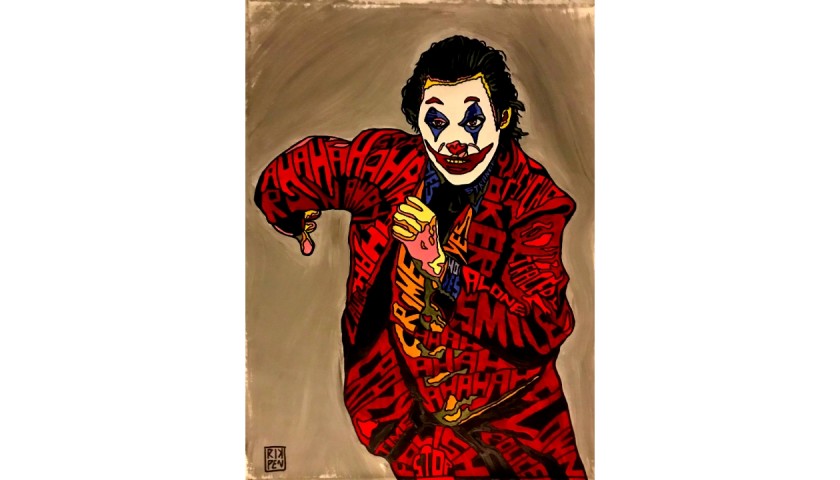 "Joker Run Run Run" Signed Artwork by RikPen - Riccardo Penati 