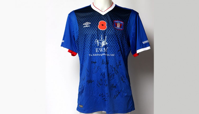 Poppy Shirt Signed by Carlisle United F.C.