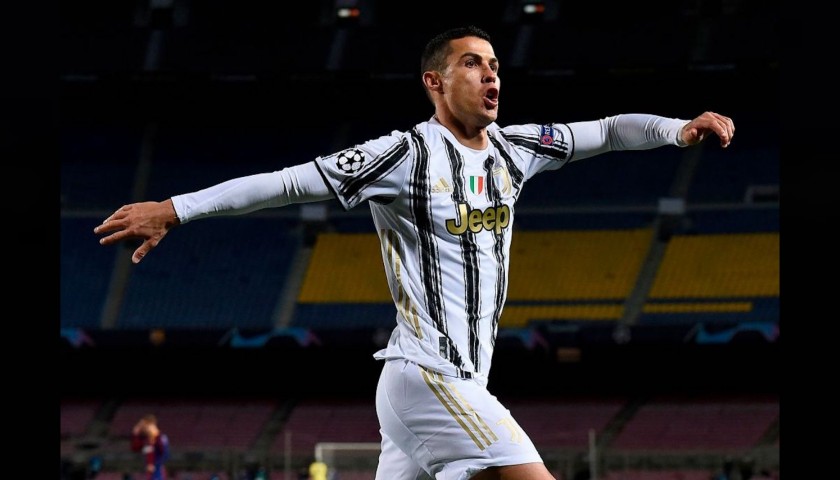 Maglia Ufficiale Ronaldo Juventus, 2020/21 - Autografata - CharityStars