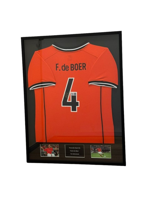 Frank de Boer Netherlands Signed And Framed Shirt