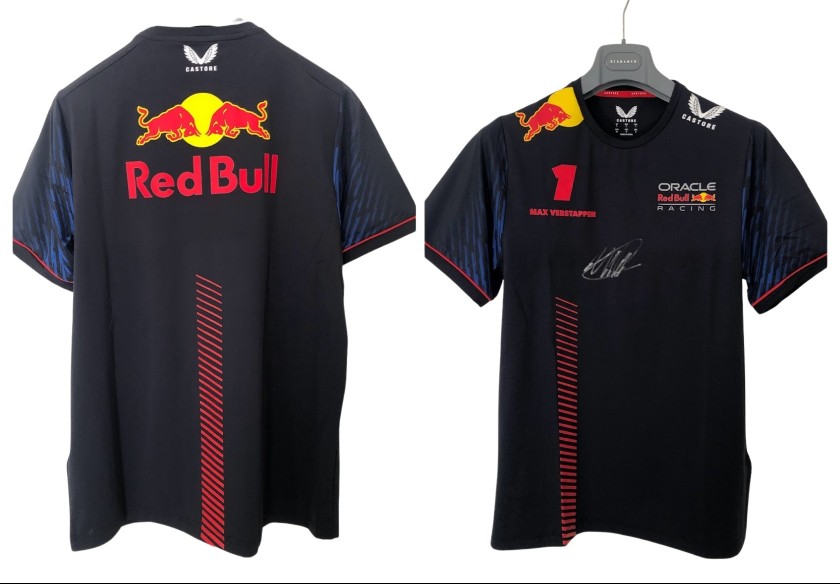 Verstappen Official Red Bull Racing Signed T-Shirt, 2023