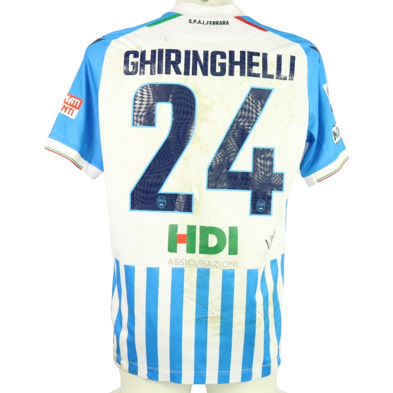 Ghiringhelli 's unwashed Signed Shirt, SPAL vs Recatanese 2024 