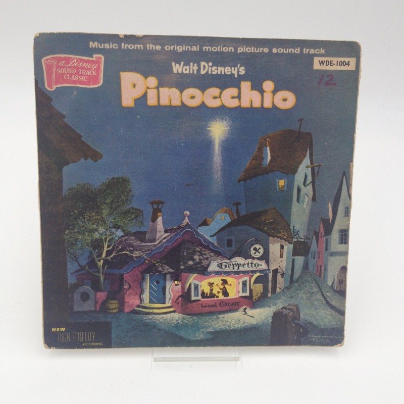 Pinocchio - Disney Records WDE1004 Vinyl