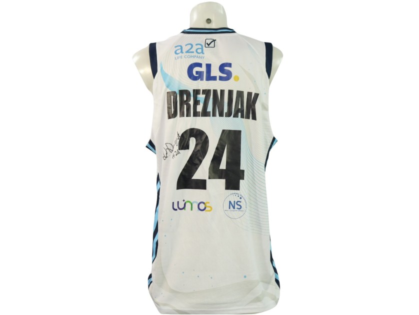 Completo Dreznjak unwashed EA7 Milano vs Napoli Basket 2024 - Autografato