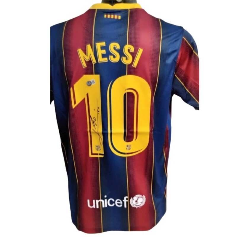 Messi replica Signed Shirt Barcelona, 2020/21