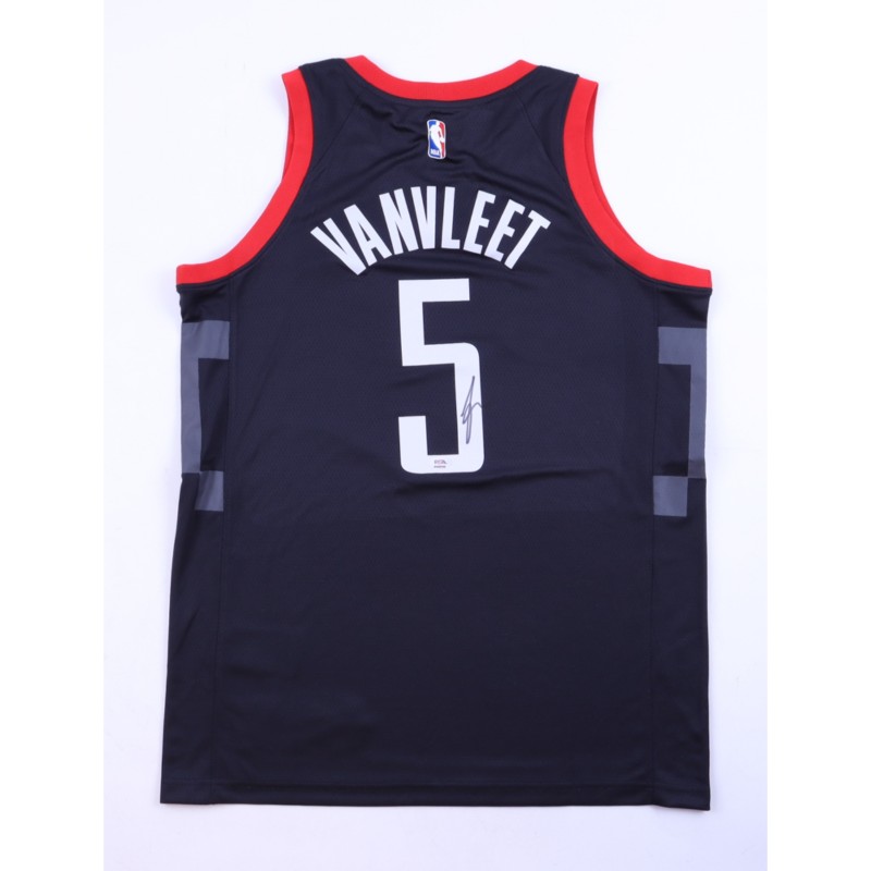 Maglia autografata di Fred VanVleet degli Houston Rockets