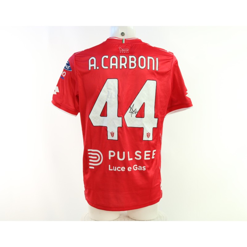 Carboni's Monza vs Juventus Signed Unwashed Shirt, 2024