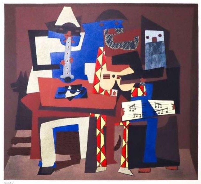'Les Musiciens' Lithograph by Picasso