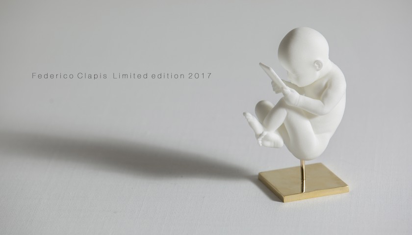 "Baby Connection" Sculpture by Federico Clapis