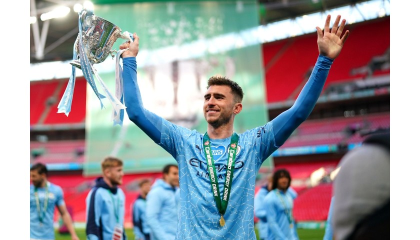 Laporte's Match-Issued Signed Shirt, Carabao Cup Final