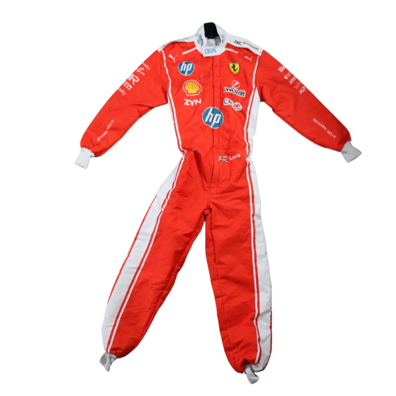 Lewis Hamilton's Ferrari Signed Replica Racing Suit, 2026