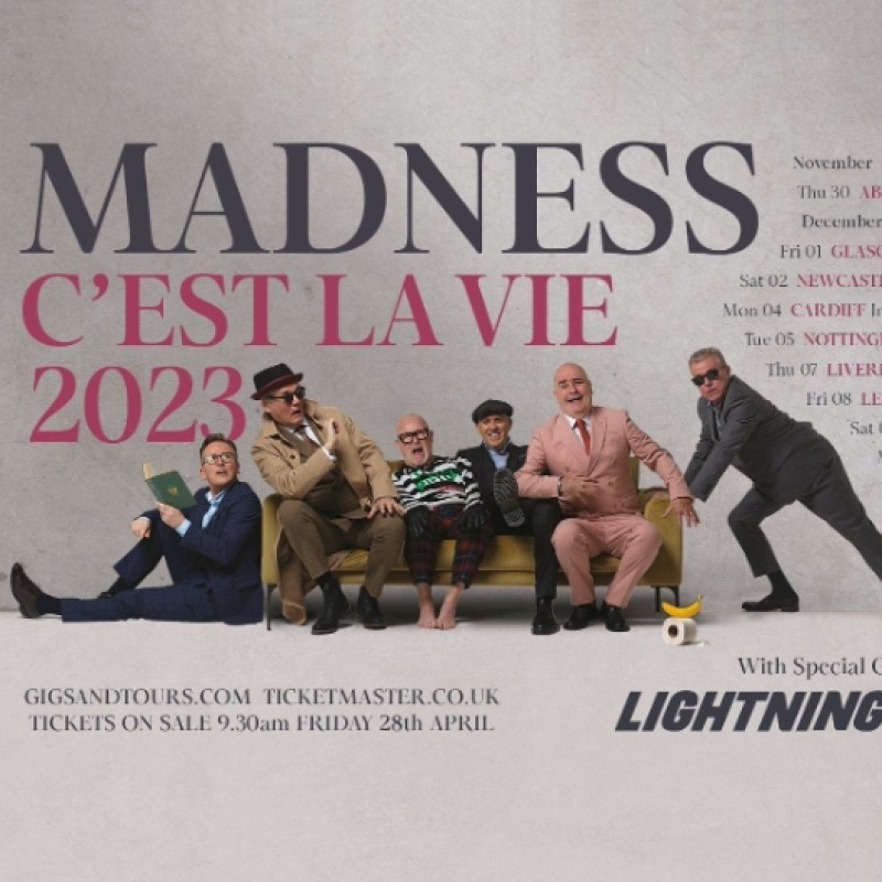 Madness’ Magnificent ‘C’est La Vie’ Package for Four: Meet the Band at a Show of Your Choice, plus Signed Memorabilia