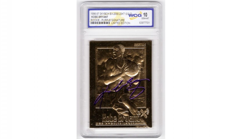 Kobe Bryant Limited Edition Gold Card Rookie Signature 1996/97 
