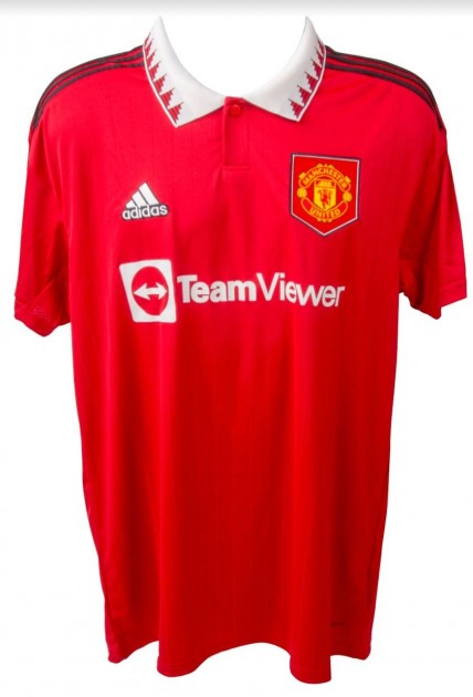 Alejandro Garnacho Signed Manchester United Home Shirt