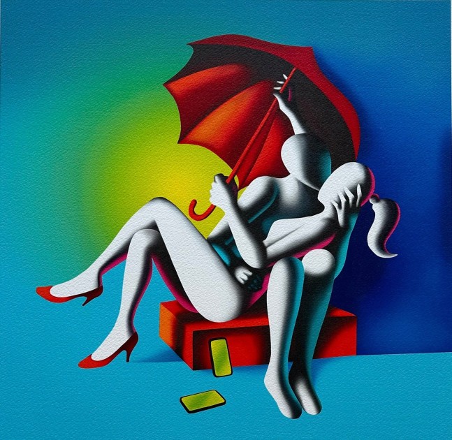 "Liberi dal mondo virtuale" by Mark Kostabi