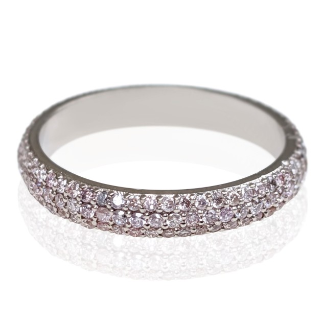 1.01 t.w. Pink Diamond 14K White Gold Ring