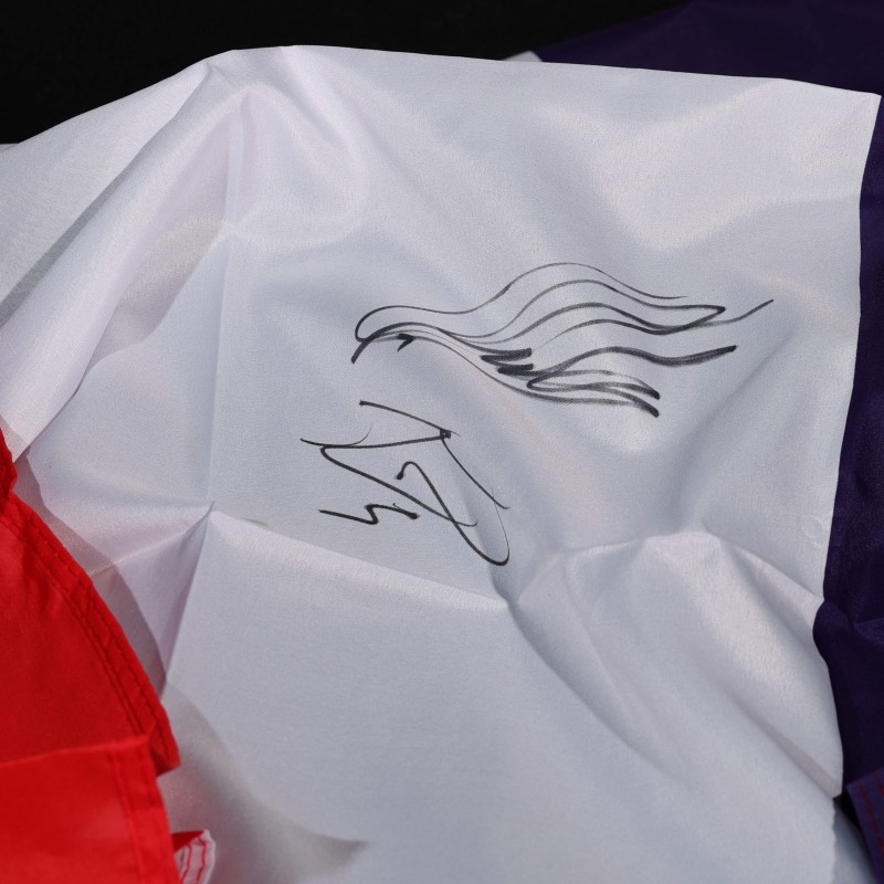 Fabio Quartararo and Johann Zarco Signed French Flag