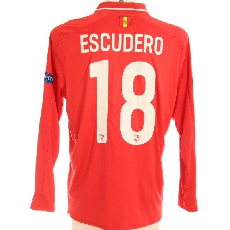 Escudero's Sevilla Match Shirt, EL 2015/16