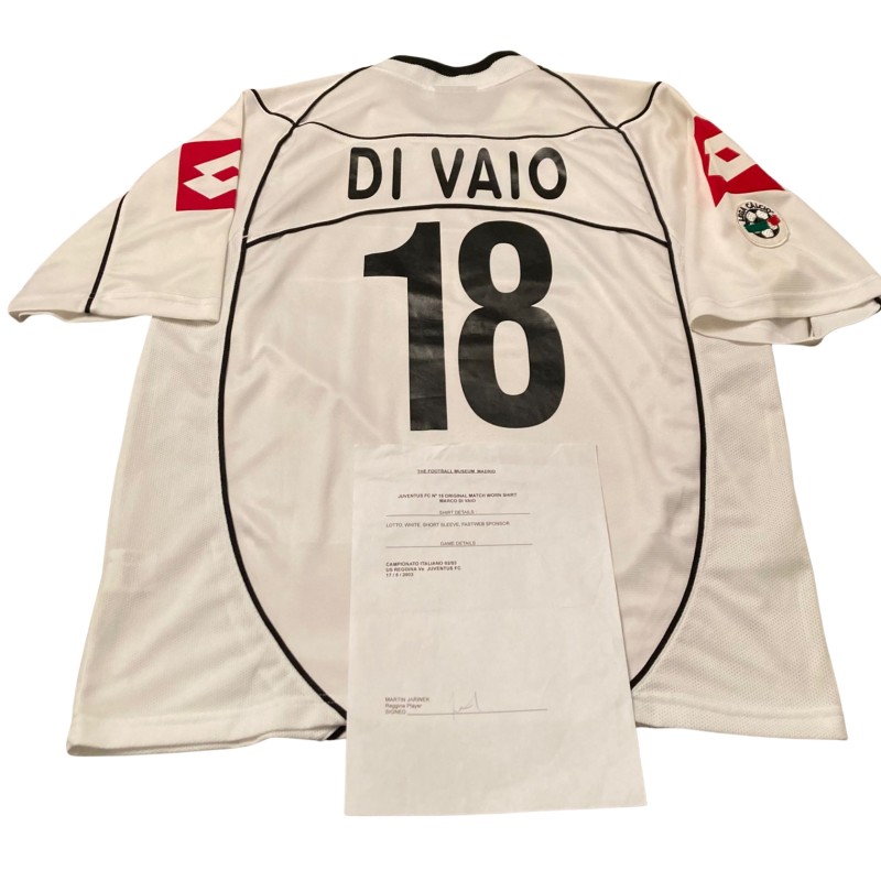 Di Vaio's Juventus Match-Issued Shirt, 1996/97