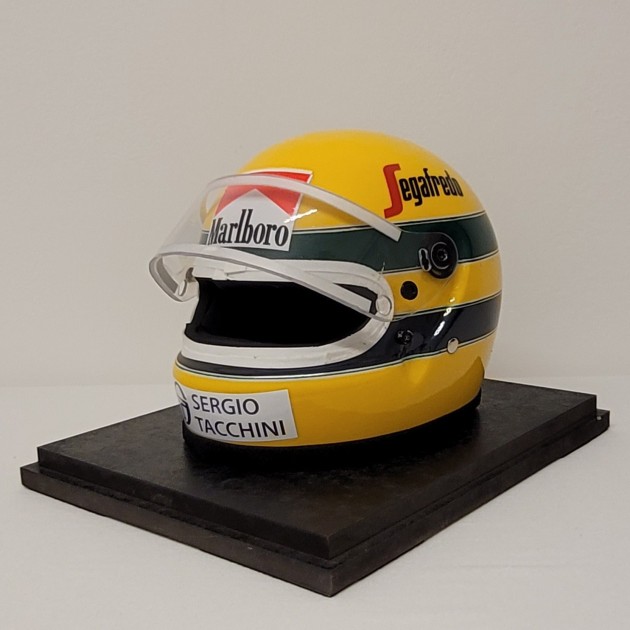 Ayrton Senna Official Toleman 1:1 Scale Helmet, 1984