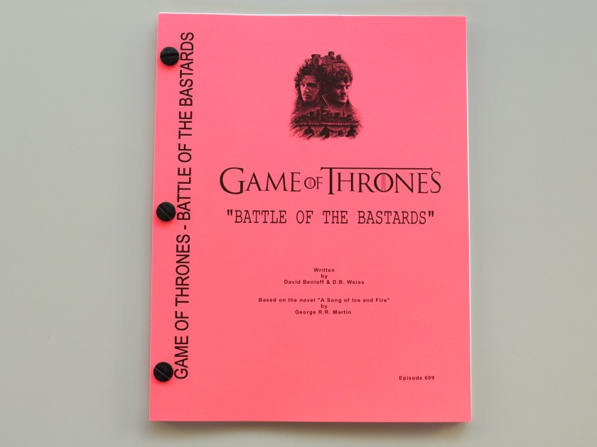 Game of Thrones "Battle of the Bastards" - Original Script