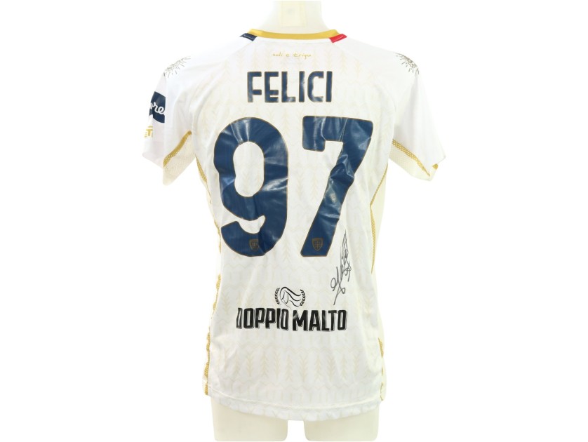 Felici's Signed Unwashed Shirt, Milan vs Cagliari 2025