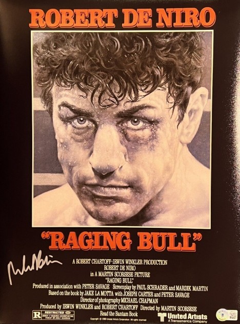 Robert De Niro Signed Raging Bull Poster