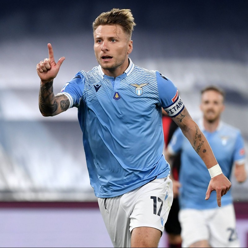 Immobile's Official Lazio Signed Shirt, 2020/21