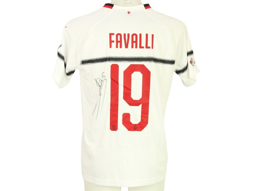 Favalli's Signed Unwashed Shirt, Liverpool Legends vs Milan Glorie 2019