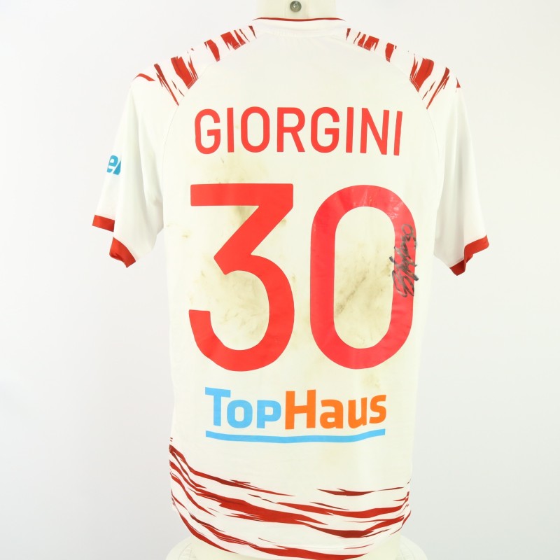 Giorgini's unwashed Signed Shirt, Modena vs Sudtirol 2024 