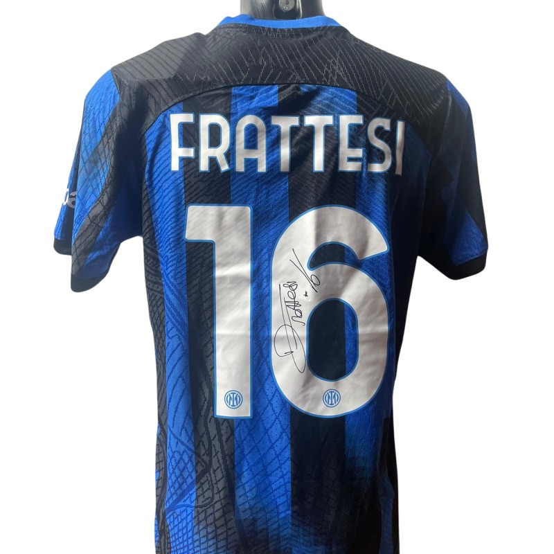 Frattesi Replica Inter Signed Shirt, 2023/24 