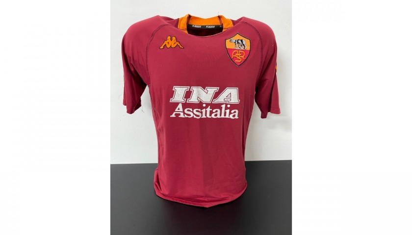 Maglia Totti Roma, 1998/99 - Autografata e incorniciata - CharityStars