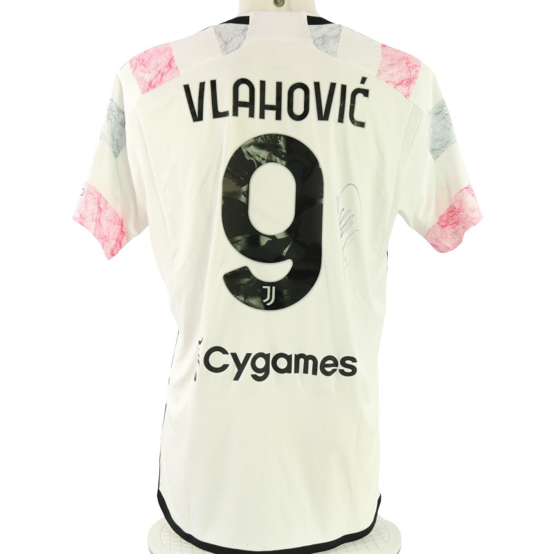 Vlahovic Official Juventus Signed Shirt, 2023/24