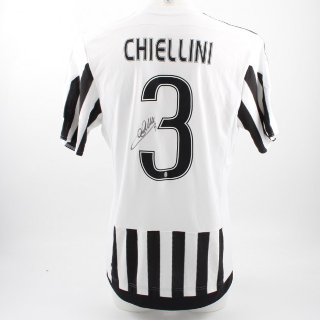 Chiellini shirt, issued Juventus-Lazio Supercoppa Italiana final - signed